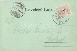 1898 (Vorläufer!) Cegléd, Evangélikus templom, Népbank, Piac tér, Városháza, Artézi fürdő. Száger M....