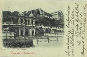 1898 (Vorläufer!) Budapest I. Királyi Várbazár. D. Halberstadt kiadása