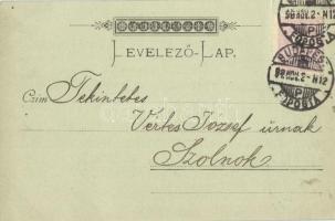 1898 (Vorläufer!) Budapest I. Királyi Várbazár. D. Halberstadt kiadása