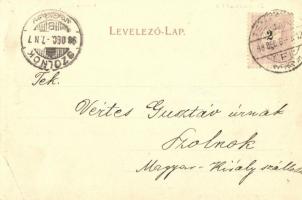 1898 (Vorläufer!) Temesvár, Timisoara; Józsefvárosi indóház és takarékpénztár, vasútállomás, Városi ...