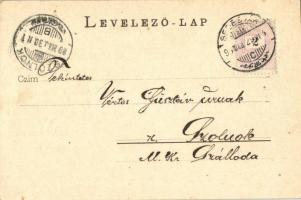 1899 (Vorläufer!) Segesvár, Schässburg, Sighisoara; Piac tér, Cipészek bástyája. Fritz Teutsch / Sch...