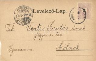 1899 (Vorläufer!) Rimaszombat, Rimavská Sobota; Kir. törvényszék, megyeház, Takarékpénztár, városház...