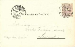 1899 (Vorläufer!) Pozsony, Pressburg, Bratislava; Biringer Károly kávéháza, Duna és vár. Freistadt M...