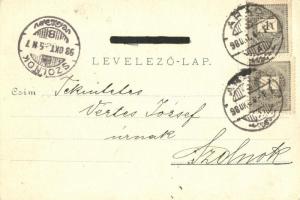 1898 (Vorläufer!) Arad, Városház tér, Endrődi Salacz Gyula királyi tanácsos és Arad szab. kir. város...