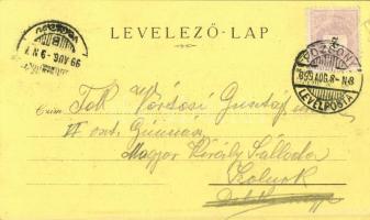 1899 (Vorläufer!) Pozsony, Pressburg, Bratislava; Mihály utca, Ligetkert, Bimbóház, Sétatér, Dunapar...