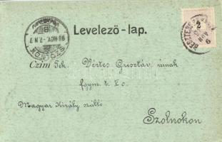 1898 (Vorläufer!) Besztercebánya, Banská Bystrica; piac este. Ivánszky Elek kiadása / market at nigh...