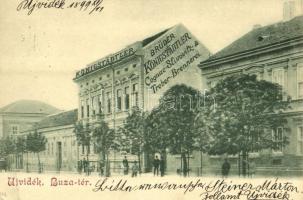 1899 Újvidék, Novi Sad; Búza tér, Königstädtler Testvérek alkohol lepároló üzeme, szeszfőzde / Brüder Königstädtler Cognac / distillery (EK)