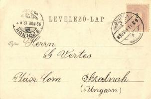 1899 Újvidék, Novi Sad; Búza tér, Königstädtler Testvérek alkohol lepároló üzeme, szeszfőzde / Brüde...