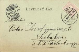 1899 (Vorläufer!) Igló, Zipser Neudorf, Spisská Nová Ves; A templomkertben állított, 1849-es csata h...