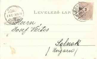 1898 (Vorläufer!) Brassó, Kronstadt, Brasov; Városháza, Búzasor, Evangélikus templom, Lövészház / Ra...