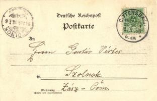 1898 (Vorläufer) Dzietrzychów (Walbrzych), Dittersbach bei Waldenburg; Gruss vom Bahnhof / railway s...