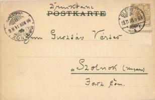 1898 Gliwice, Gleiwitz; Kaiserl. Postamt / post office (EK)