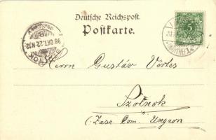 1898 Gorzów Wielkopolski, Landsberg an der Warthe; Höchster Wasserstand der Warthe 1888 / Highest wa...