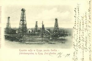 1899 Kryg (Gorlice), Kopalnie nafty / Petroleumgruben / oil mine with oil wells