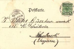 1898 Saales (Vogesen), Deutsch-französischen Grenze / German-French border with officers