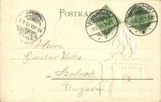 1899 Quedlinburg, Kriegerdenkmal / military war monument. Emb