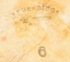 Feuersizg jelzett porcelán patikai főzőedény. Hibátlan d:17 cm, m: 14 cm