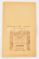 cca 1920 Felsőgöd Erdély fűszer, csemege és rövidáru kereskedő reklám papír zacskó 25x40 cm