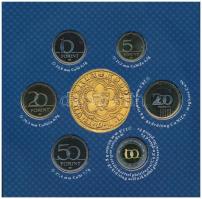 2013. 5Ft-200Ft (6xklf) forgalmi sor szettben + 2013. "I. Lajos aranyforintja" aranyozott ...