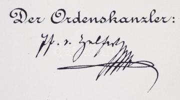 1907 Éder Pál (1849-1916) a soproni cs. és kir. báró Salis-Soglio Gyalogezred főhadnagya részére a F...