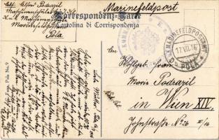 Pola, Pula; K.u.K. Kriegsmarine Maschinenschule / Austro-Hungarian Navy machinery school with marine...