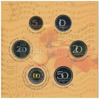 2009. 5Ft-200Ft "Haydn" (7xklf) forgalmi érme sor, benne "Joseph Haydn" Ag emlék...