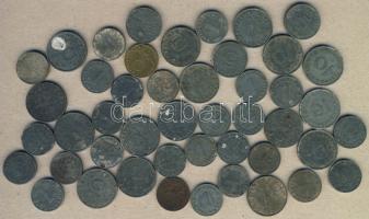 Német 3. Birodalom 44db Zn + 2db Cu pénz T:vegyes