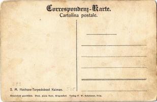 SMS Kaiman (később SM Tb 50 T) osztrák-magyar haditengerészet Kaiman-osztályú torpedónaszádja / K.u....