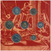 2001. 1Ft-100Ft (7xklf) forgalmi sor dísztokban, "Magyarország pénzérméi" sorozat T:BU Ada...