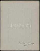 1912 Dr. Tangl Károly (1869-1940) fizikus, egyetemi tanár, MTA-tag műszere előtt, kartonra kasírozot...