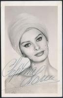 Sophia Loren (1934-) színésznő aláírása egy őt ábrázoló fotón / autograph signature