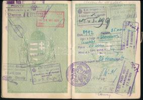 1924 Erdődy György (1843-1925) nagybirtokos fényképes útlevele osztrák, német, francia, olasz, csehs...