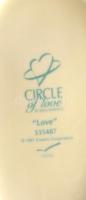 Enesco Circle of love. Fehér mázas, jelzett, hibátlan, m: 26 cm