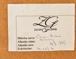 Orvos András (1939-): Börzsöny. Olaj, farost, jelzett, keretben, 60×50 cm