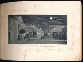 cca 1900 Souvenir de Pöstyén/Piešťany/Pistyan. Pistian (Pöstyén), A. Bernas-ny., fekete-fehér fotókk...