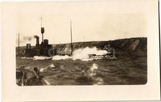 1915 SMS Leitha (Lajta monitor) Dunai Flottilla / Donau-Flottille / Hungarian Danube Fleet river guard ship. photo