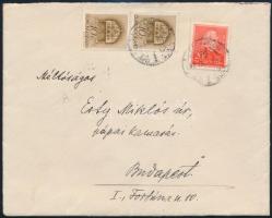 1942 Serédi Jusztinián (1884-1945) bíboros saját kézzel írt és aláírt egy oldalas levele Esty Miklós...