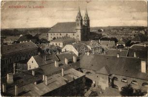 1910 Komárom, Komárno; látkép, templom. L. H. Pannonia 130. / general view, church (Rb)