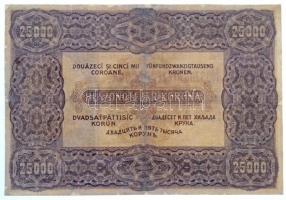 1922. 25.000K "Orell Füssli Zürich" T:III- restaurált  
Hungary 1922. 25.000 Korona "...