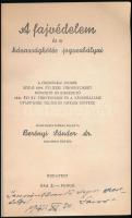 A fajvédelem és a házasságkötés jogszabályai. Szerk.: Berényi Sándor. Bp., [1941], Szerzői. A szerző dedikációjával. Papírkötésben, jó állapotban./ Paperbinding, in Hungarian language. Signed by the author.