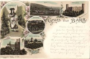 1898 Barr, Odilienberg, Spesburg Litho