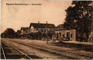 1915 Balatonszentgyörgy, vasútállomás étterem / Restauratio (Rb)