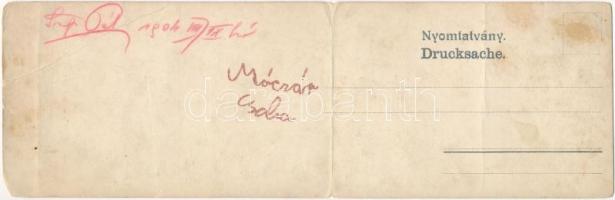 1904 Tátra, Magas Tátra, Vysoké Tatry; Kilátás a Tengerszem csúcsról észak felé. Cattarino Sándor ki...