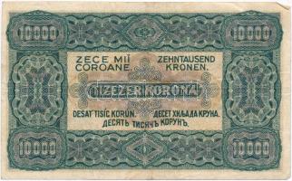 1923. 10.000K "Orell Füssli Zürich" piros sorozat- és sorszám T:III