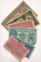 1916-1920. 6db-os vegyes korona bankjegy tétel T:III-