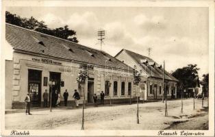 1943 Kistelek, Kossuth Lajos utca, E.T.I.G.Sz. Hangya fogyasztási szövetkezet üzlete és saját kiadása