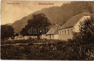 1910 Menyháza, Moneasa; Vasolvasztó telep. Fái Károly kiadása / colony of the iron works