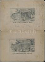 cca 1880 Alsómicsinye (ma: Dolná Mičiná), Badinyi Lajos országgyűlési képviselő háza, 2 db keményhát...