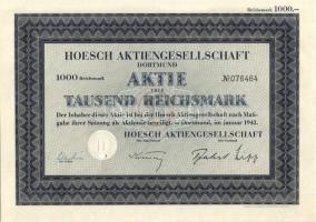 Német Birodalom 1923-43. 6db klf részvény