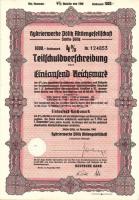 Német Birodalom 1928-42. 6db klf részvény